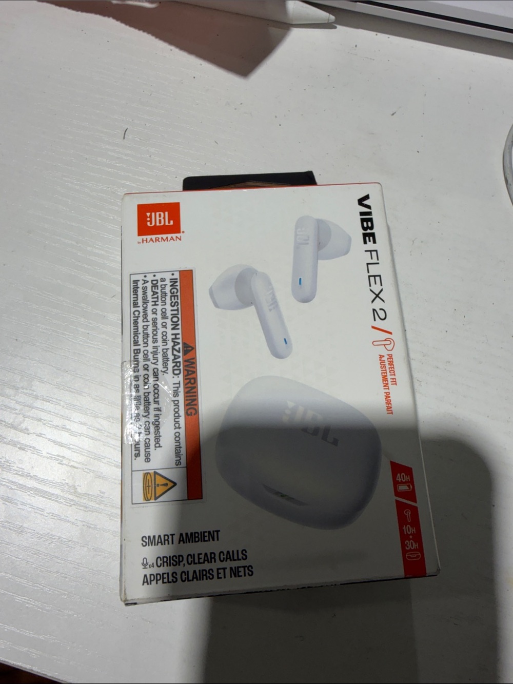 JBL Vibe Flex 2 True Wireless Earbuds – White